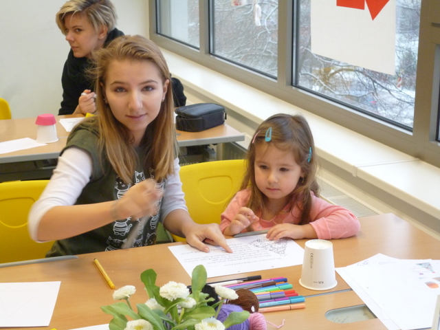 Basteln mit dem Kindergartenkindern
