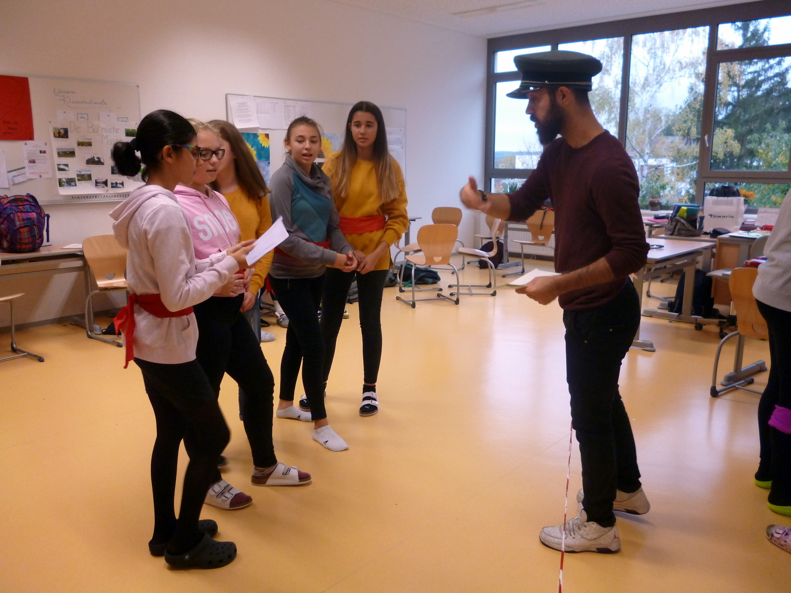 Workshop „Stationen einer Flucht“ 3a,3b