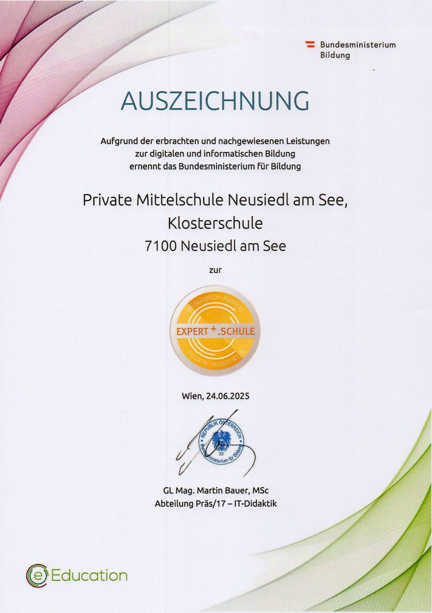 Wir sind wieder Expert+ Schule